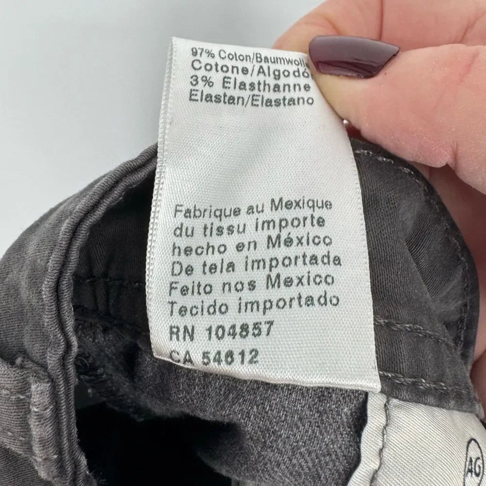 AG Adriano Goldschmied The Graduate Gray Tailored‎ Leg Jeans Men’s 30x32